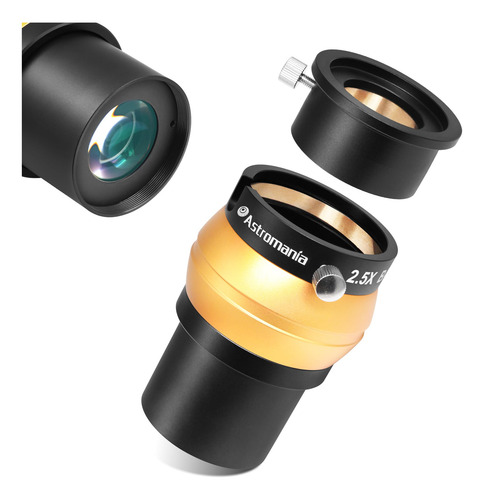 Lente Barlow Astromania De 2,5 X 2 Pulgadas Con PelĂcula Ver