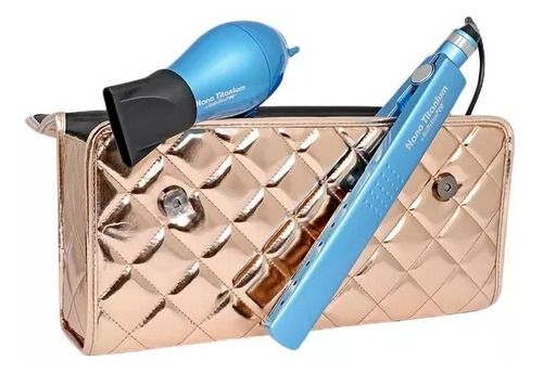 Plancha Nano Titanium 1 1/4 + Secador Viaje Babyliss Pro