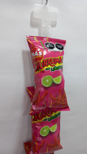Tira De Impulso Plastico Exhibidor Colgador C/ 100 Piezas Color Transparente