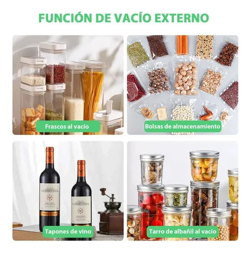 Cowin Sellador Al Vacío Recargable Inalámbrico Empacadora Al Vacío Conserva Alimentos Frescos hasta 8x Más, Sellado Doble, ¡Sellador de Vacío Portátil Saferell 8 en 1!