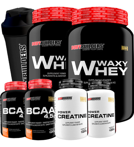2x Whey + 2x Bcaa + 2x Creatina + Copo - Até 12x Sem Juros!