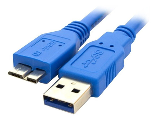 Cable Micro Usb 3.0 1,40mts Disco Externo Wd Passport Color Azul