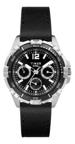 Reloj Timex Premium Dress Para Hombre De 44 Mm - Correa Negr