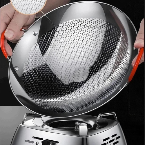 Sartén De Cocina De Acero Inoxidable 9 Pulgadas Con Tapa