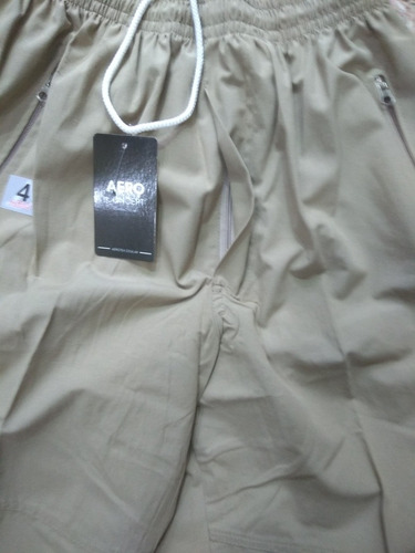 Bermuda Cargo De Gabardina. Varios Tonos Y Talles Especiales