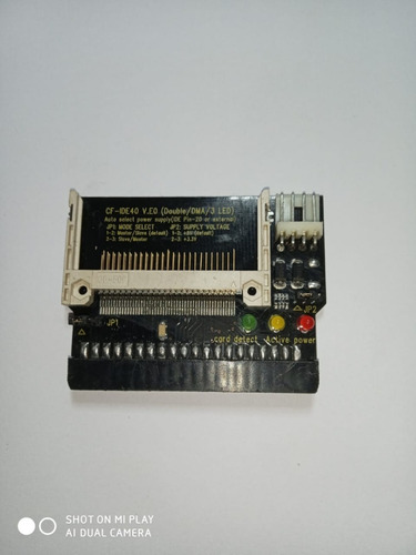 Imagem 1 de 6 de Adaptador Ide Cartão Compact Flash 40 Pin C/ Frete Gratis
