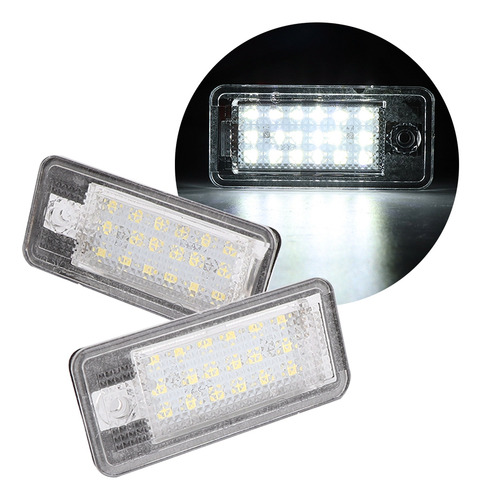 1 Par De Luces Led Traseras Para Matrícula, Aptas Para Matrí