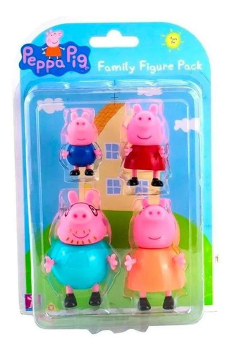Família Peppa Pig 4 Figuras - Sunny