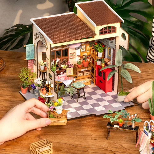Miniatura Diy Para Casa De Muñecas, Modelo De Tienda De