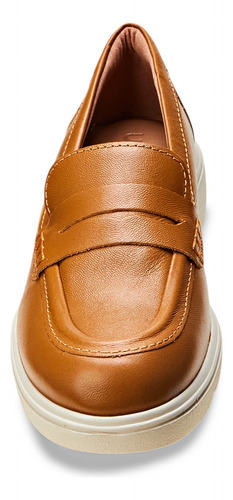 Sapato Loafer Usaflex Feminino Al1502 Com Salto Plataforma