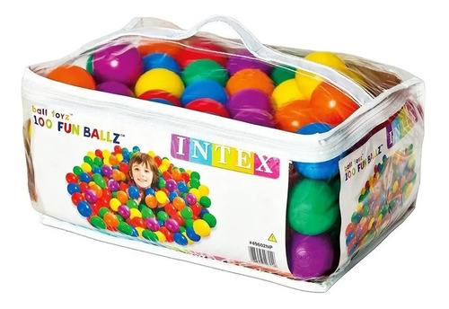 Pelotas Para Pelotero Piscinas 6.5cm X100u Intex 49602