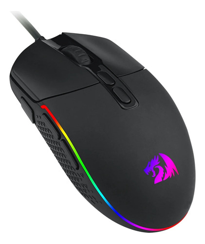 Mouse Redragon Invader M719 Rgb 10000 Dpi - Negro