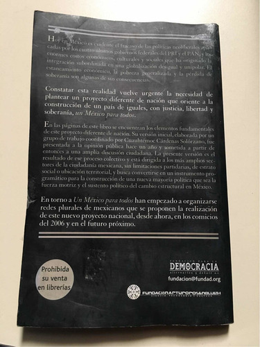Un Mexico Para Todos (Usado)