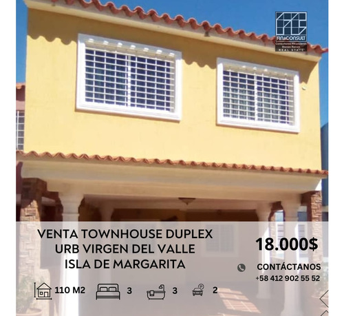 Venta Townhouse Duplex Urb. Virgen Del Valle Conjunto Cerrado Con Caseta De Vigilancia Cerca Del Centro Comercial Ecocenter Conejeros Porlamar Isla De Margarita 