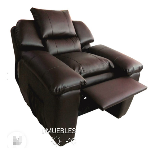 Dmuebles Sillón Reclinable Ultracuero Chocolate + Envio Grat