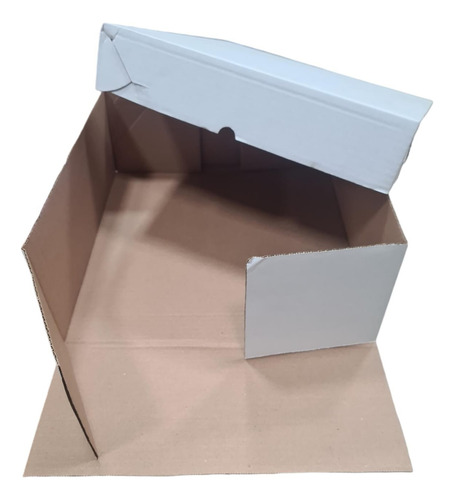 Caixa Quadrada Para Bolo E Torta Lisa Reforçada N°2 C/ 25 Un