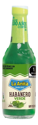 Salsa Verde Habanero La Anita X 120ml - mL a $192