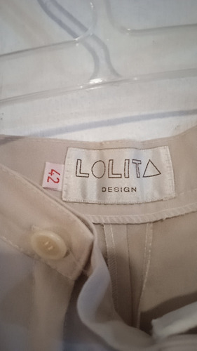 Pantalón De Vestir Color Crema De Lolita Talle 42