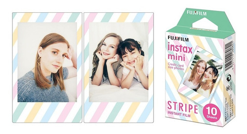 Imagen 4 de 5 de Película Fujifilm Instax Mini Stripes (10 Hojas)
