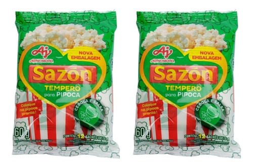 Sazon Pipoca Kit Com 2 Unidades De 60g