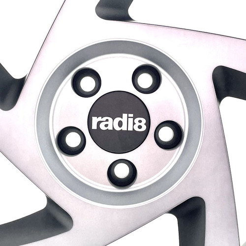 Jogo De Rodas Radi8 R8s5 Preto Acetinado Com Diamante Fume