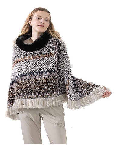 D Chal De Punto Nuevo Para Mujer De Otoño E Invierno, En Sto