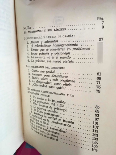 El Escritor Latinoamericano Y La Revolución Posible (Usado)