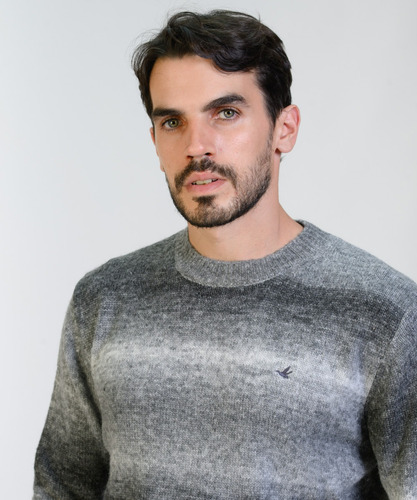 Sweater Degrade Hombre Brooksfield Cuello Redondo Lana 4064b