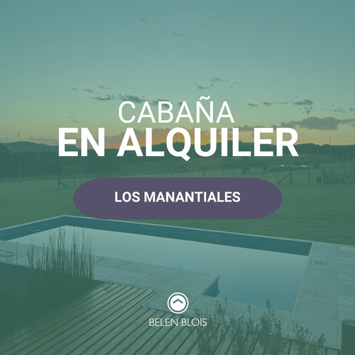 Cabaña En Alquiler - Tandil - Los Manantiales
