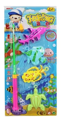 Juego Pesca Magic Para Agua Peces Caña Didáctico Infantil