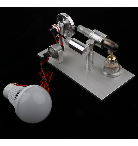 Motor Stirling A Baja Temperatura Lámpara De Luz De