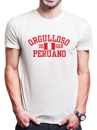 Polo Varon Orgulloso De Ser Peruano (d0203 Boleto.store)