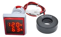 Comprar Voltimetro Digital Amperimetro Led Rojo 50-500v 0-100a Ac