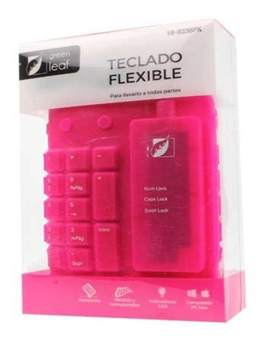 Teclado Portátil Flexible Silicón Con Parte Numérica