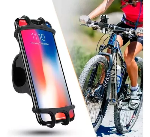 Soporte Porta Celular IPHONE SMARTPHOE de Silicona para bicicleta