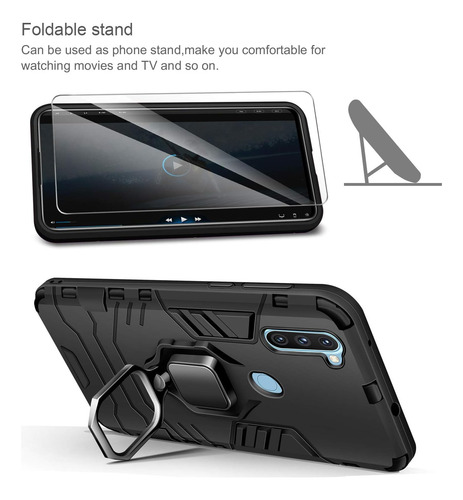 Funda Uso Rudo Carcasa Para Samsung Galaxy A11/m11 +mica Negro Samsung Galaxy A11/m11