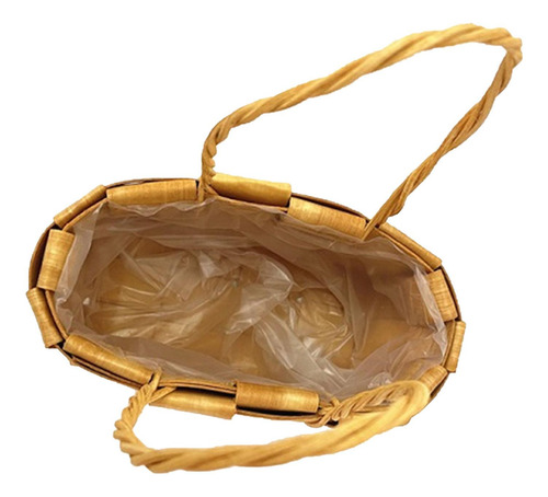Cesta De Flores De Ratán, Cesta Tejida De Ratán, Arreglo