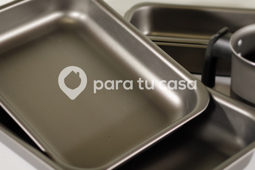 Imagen 7 de 10 de Batería Cocina Olla Aluminio Teflón 10 Piezas Estrela Mta