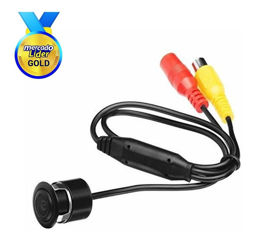 Imagen 2 de 5 de Cámara De Retro Redondo Full Hd Impermeable Universal Auto
