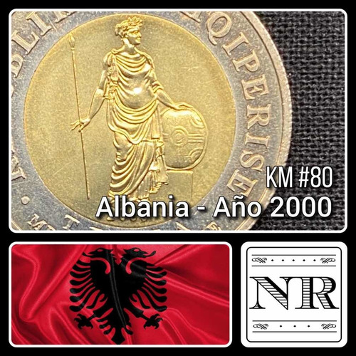 Albania 1 Leke - Año 2002 - Bimetalica Km # 80