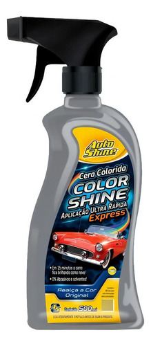 Cera Colorida Prata Express Autoshine 500 Ml Brilho Protecao