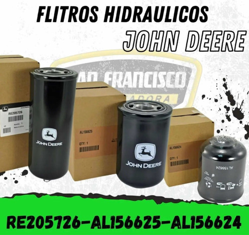 Filtros Hidráulicos John Deere Re205726 Al156625 Al156624