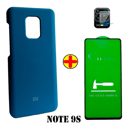 Estuche Protector Silicone Xiaomi Redmi + Vidrio 6d+v.c