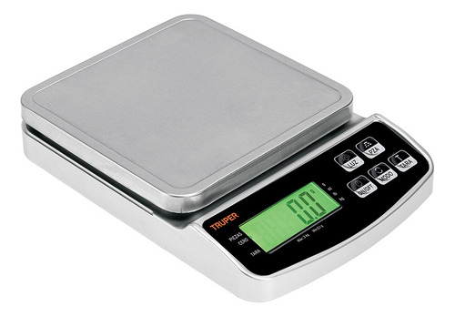 Báscula Digital De Precisión Recargable 0.1g A 3kg Color Plateado Truper BASE-3