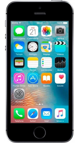 iPhone SE 16gb Usado Cinza Espacial Bom Celular Seminovo (Usado)