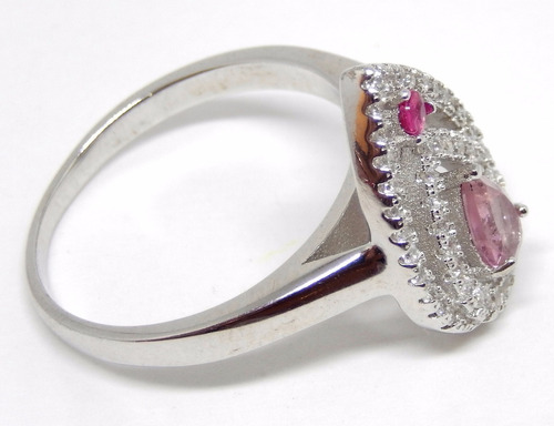 Conjunto Prata 925 Brincos Anel Pingente Noiva Ou 15 Anos