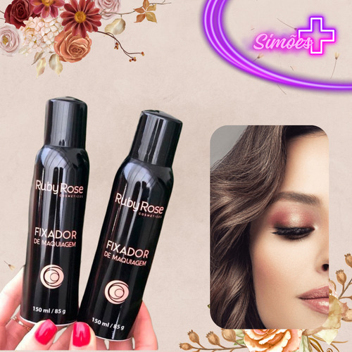 Fixador De Maquiagem Ruby Rose Hb 312 Secagem Rápida Fixação