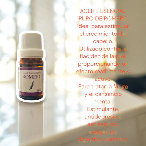 Aceite Esencial Puro Romero 10ml Davida 100% Natural