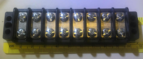 Regleta Baquelita 8 Pin Par Superficial 10.2x2.8cm V-reg-08