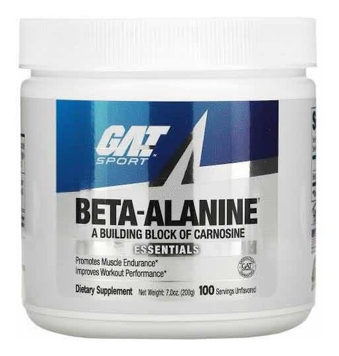 Imagen 1 de 3 de Pre Entreno Beta Alanina 200 Gramos (100 Servicios) Sabor Sin Sabor